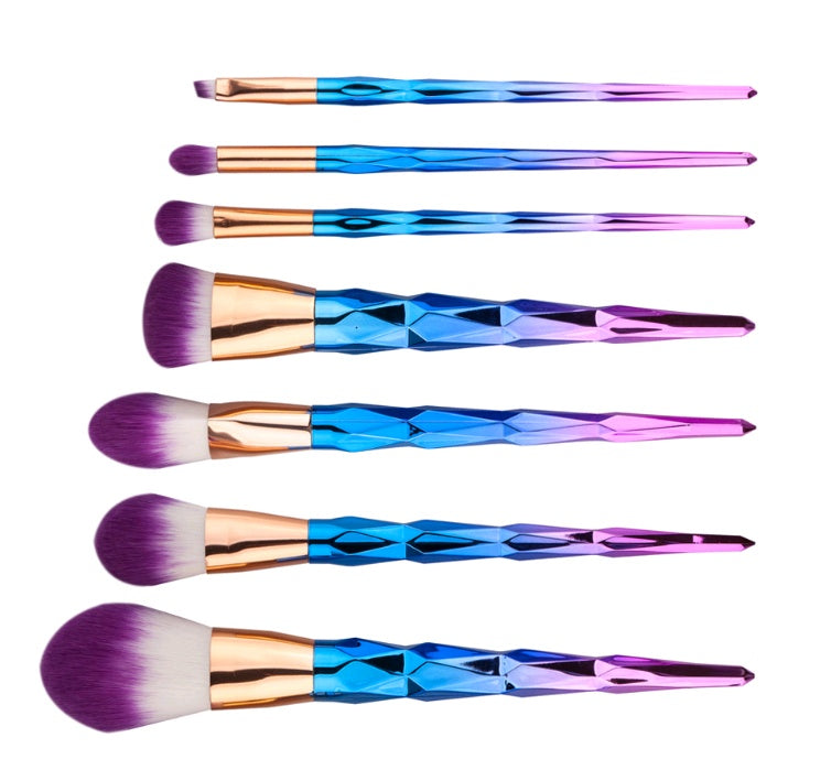 7-Piece Diamond Makeup Brushes