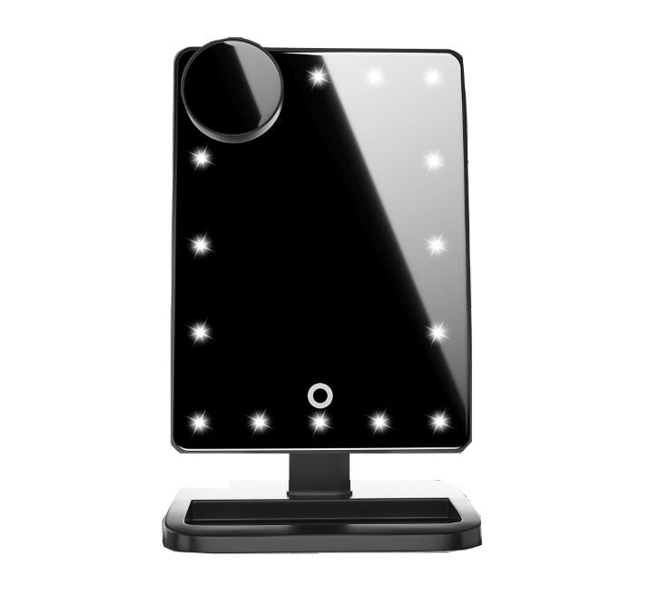 LED Makeup Mirror with Bluetooth & 10X Magnifier