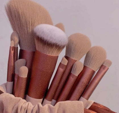 GlamTouch 13-Piece Makeup Brush Set