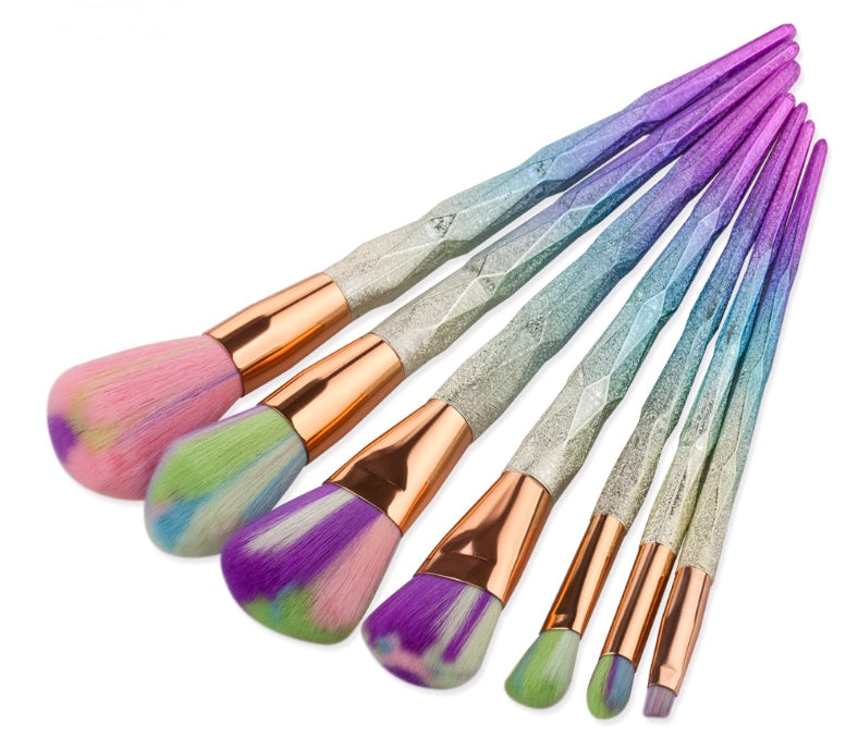 7-Piece Diamond Makeup Brushes