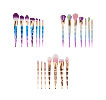 7-Piece Diamond Makeup Brushes