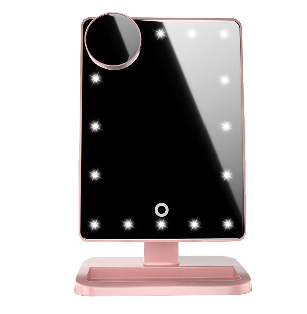 LED Makeup Mirror with Bluetooth & 10X Magnifier
