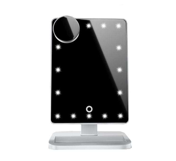 LED Makeup Mirror with Bluetooth & 10X Magnifier