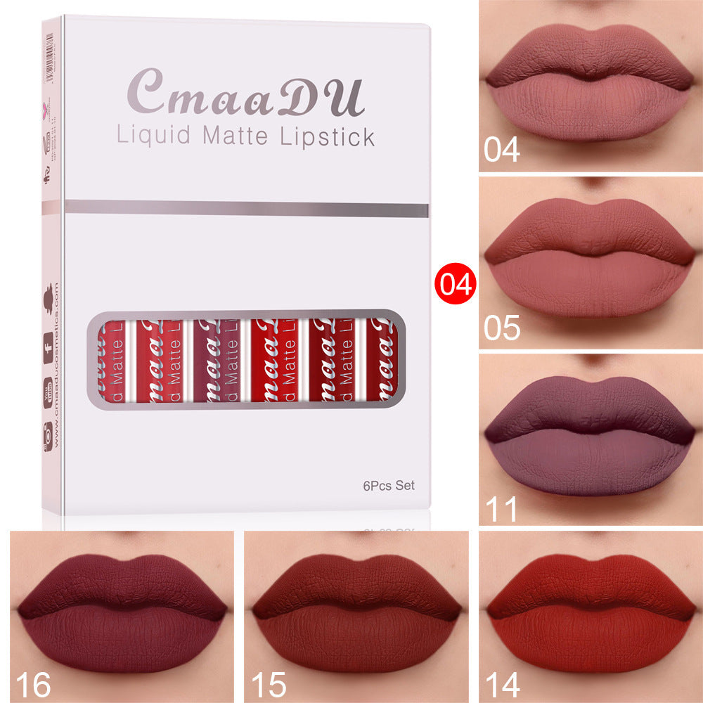 Matte & Waterproof Lip Gloss – 6 Colors
