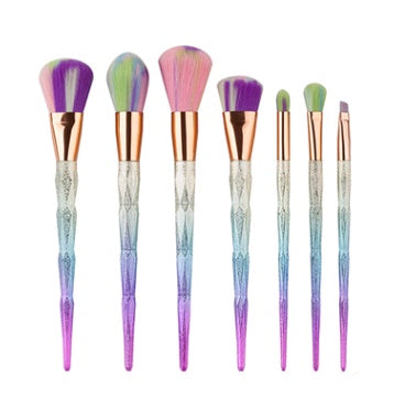 7-Piece Diamond Makeup Brushes