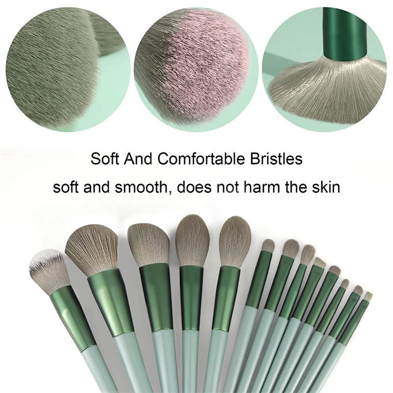 GlamTouch 13-Piece Makeup Brush Set