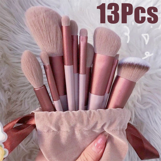 GlamTouch 13-Piece Makeup Brush Set