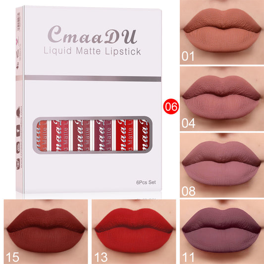 Matte & Waterproof Lip Gloss – 6 Colors